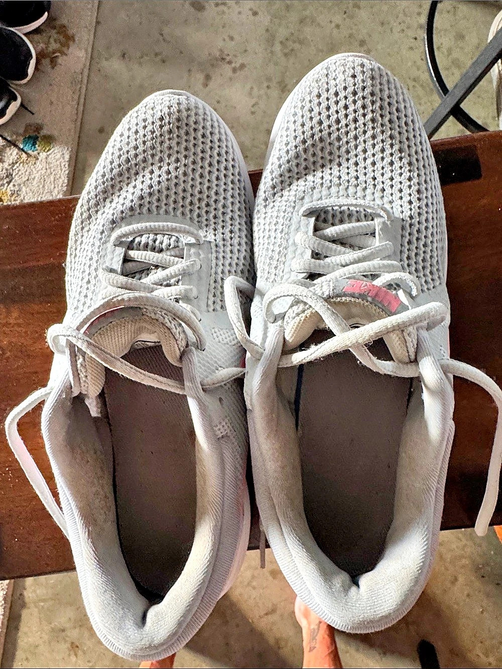 Nike Athletic Knit Sneakers in Gray